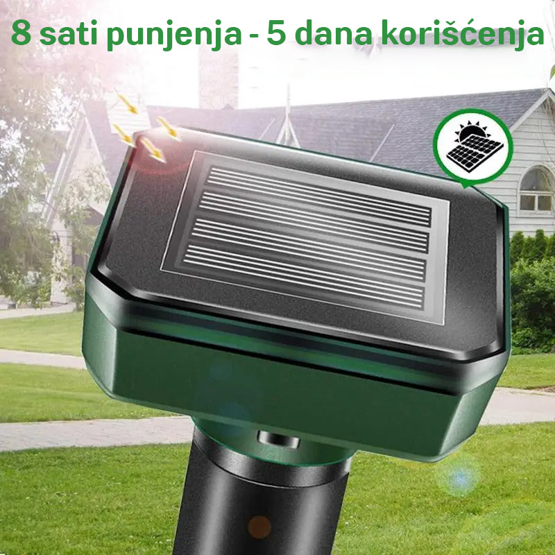 Solarni rastjerivač krtica i štetočina 1+1 gratis